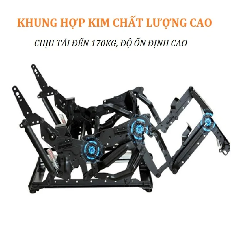 Khung ghế chắc chắn với nhiều khớp bánh răng