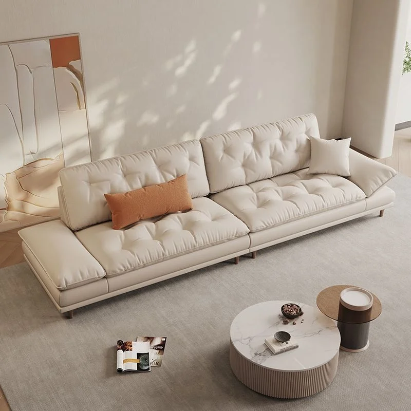 Sofa bọc da cao cấp chống xước với gam màu tươi sáng