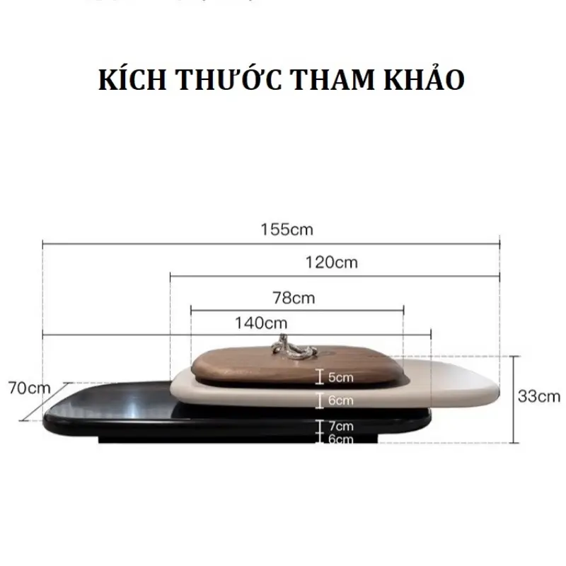 Kích thước bàn trà BT64